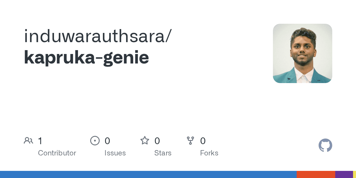 Kapruka Genie project screenshot