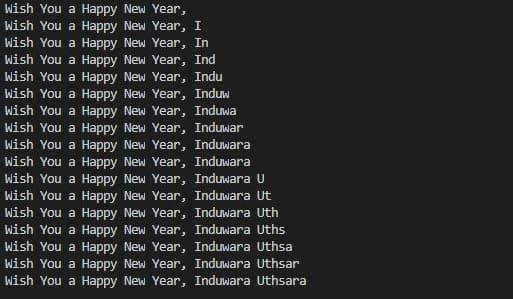Happy New Year project screenshot